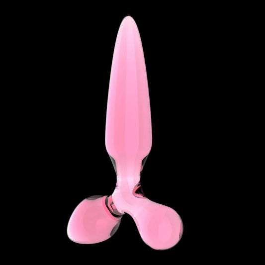 Satisfyer Triple Crystal 2 -Pink Glass 3-in-1 Butt Plug