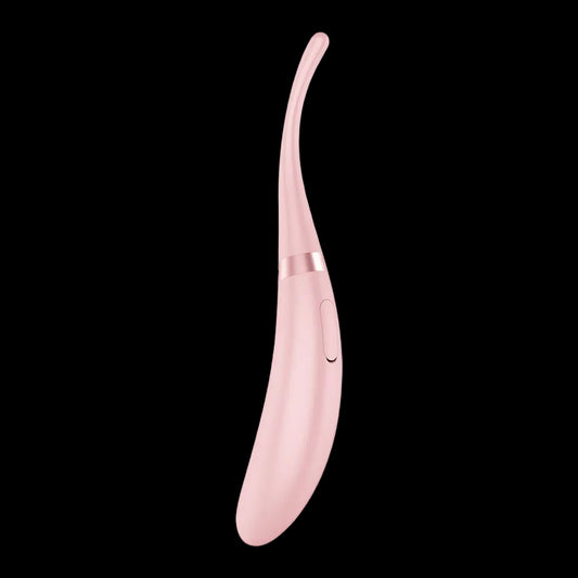 Satisfyer Tip Tease - Rose - Rose USB Rechargeable Vibrator with Twirling Tip