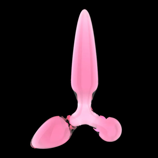 Satisfyer Triple Crystal 2 -Pink Glass 3-in-1 Butt Plug