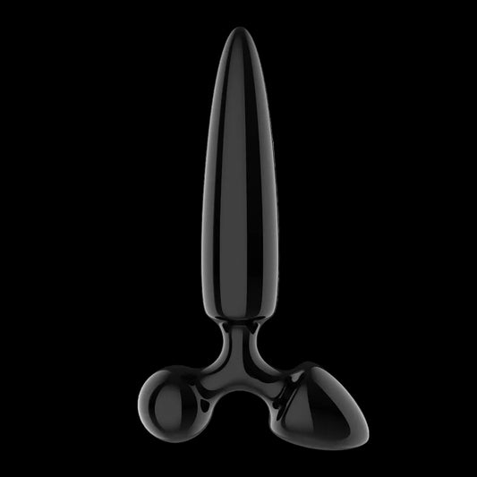 Satisfyer Triple Crystal 1 - Black Glass 3-in-1 Butt Plug