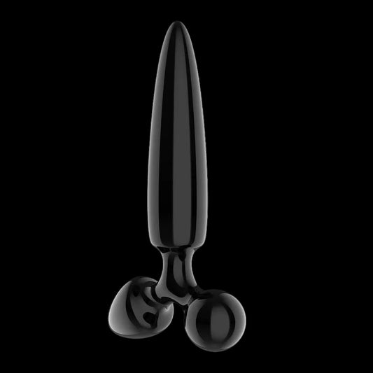 Satisfyer Triple Crystal 1 - Black Glass 3-in-1 Butt Plug