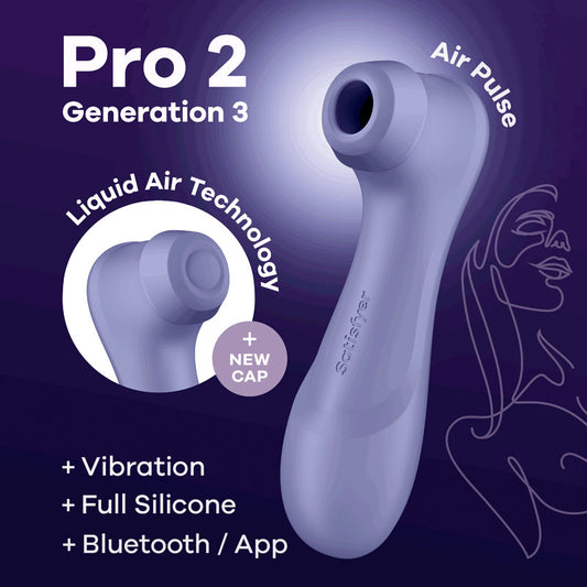 Satisfyer Pro 2 Generation 3 with App Control - Lilac Clitoral Stimulator