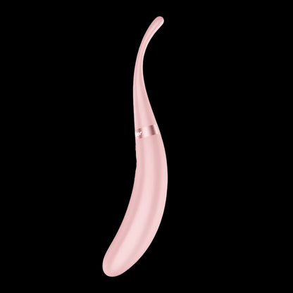 Satisfyer Tip Tease - Rose - Rose USB Rechargeable Vibrator with Twirling Tip