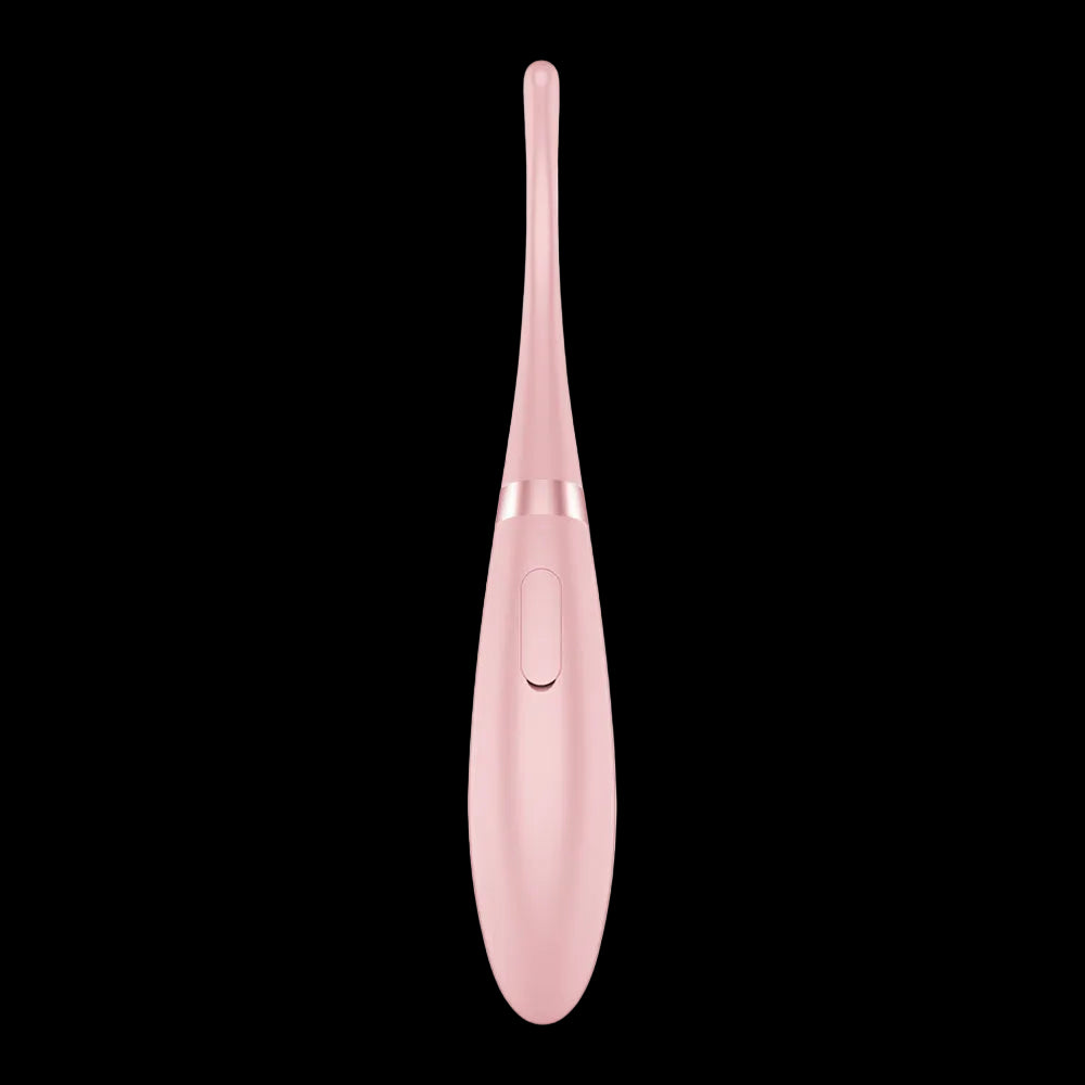 Satisfyer Tip Tease - Rose - Rose USB Rechargeable Vibrator with Twirling Tip