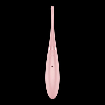 Satisfyer Tip Tease - Rose - Rose USB Rechargeable Vibrator with Twirling Tip