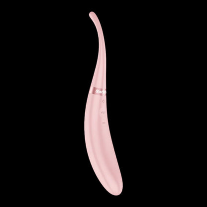 Satisfyer Tip Tease - Rose - Rose USB Rechargeable Vibrator with Twirling Tip