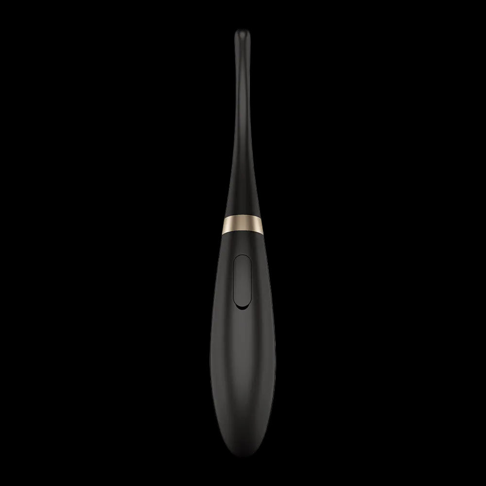 Satisfyer Tip Tease - Black - Black Vibrator with Twirling Tip