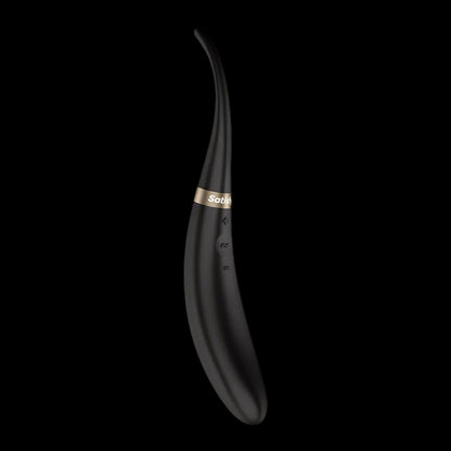 Satisfyer Tip Tease - Black - Black Vibrator with Twirling Tip