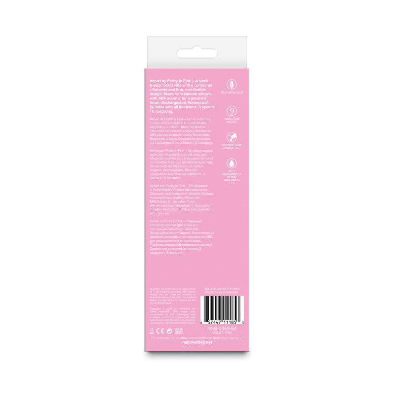Pretty in Pink Velvet - Pink Rabbit Vibrator