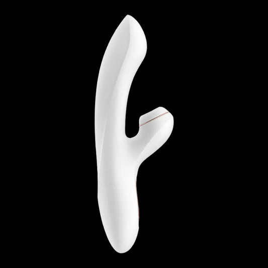 Satisfyer Pro + G-Spot - White 22 cm USB Rechargeable Rabbit Vibrator with Touch-Free Clitoral Stimulator