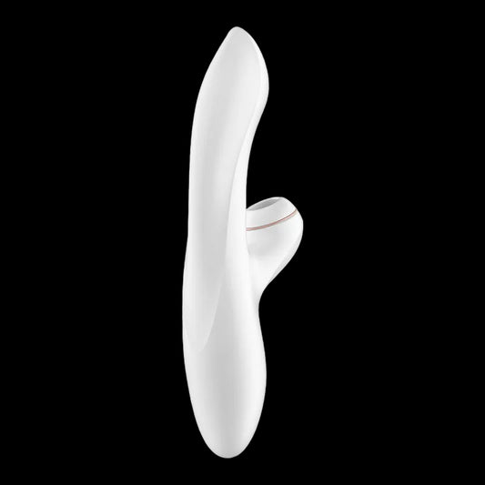 Satisfyer Pro + G-Spot - White 22 cm USB Rechargeable Rabbit Vibrator with Touch-Free Clitoral Stimulator