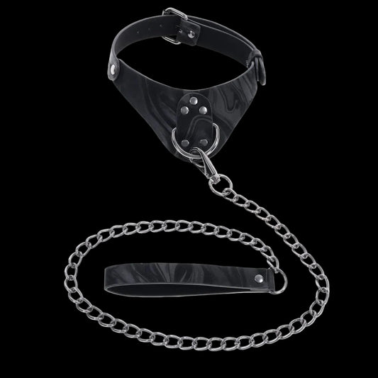 SPORTSHEETS Velvet Noir Collar & Leash