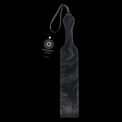SPORTSHEETS Velvet Noir Loop Paddle - Black 42 cm Paddle