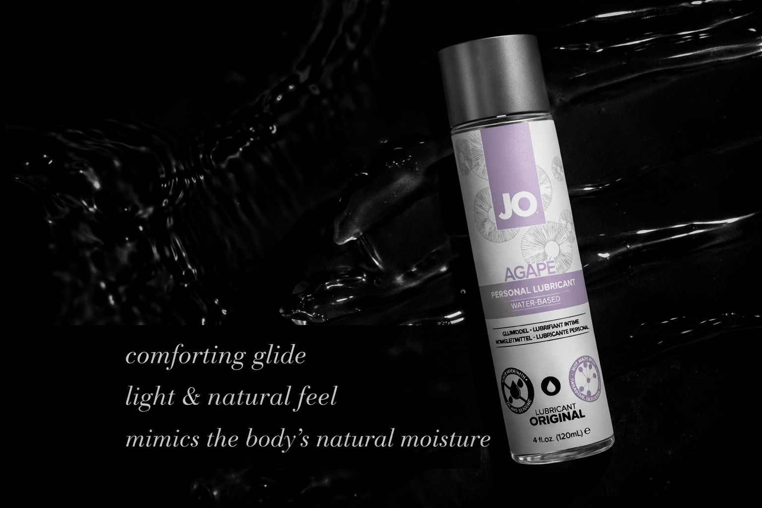 JO Agape Original Lube - 120 mL - Dusk and Desire