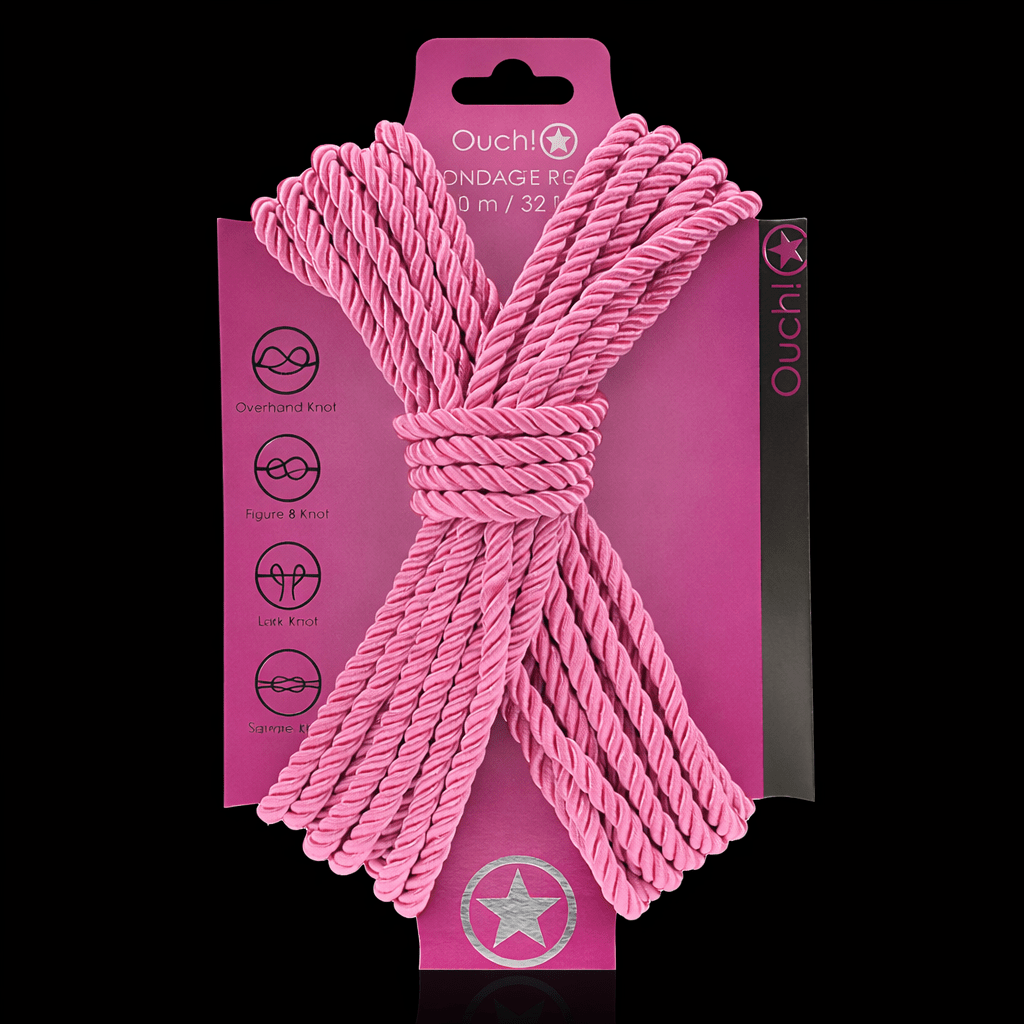 OUCH! Bondage Rope - 10 M - Pink - Dusk and Desire