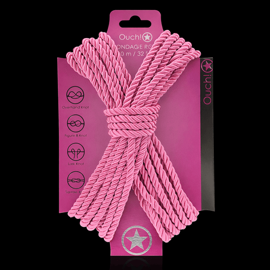 OUCH! Bondage Rope - 10 M - Pink - Dusk and Desire